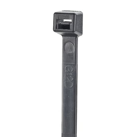 Panduit Cable Tie, 15 in L, 4.02 in Max Bundle Dia., Black, Nylon 6/6, 40 lb Strength, 100 PK S15-40-C0